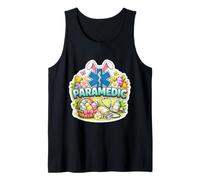 Happy Easter Paramedic EMT EMS Star of Life Bunny Uova Orecchie Canotta