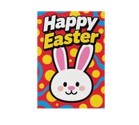 Happy Easter Rabbit Cartoon Red Garden flag set stagionale Ringraziamento banner per la decorazione esterna 28x40 double sided