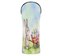 Happy Easter Rabbit - Set di copertura per mazza da golf, impermeabile, con targhette numeriche, per legno Fairway Hybrid