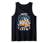 Happy Easter School Bus Crew Bunny Easter Eggs Bus Drivers Canotta