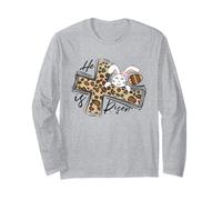 Happy Easter Shirt He Is Risen Gesù Croce Carino Coniglietto Pasquale Maglia a Manica