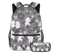 Happy Easter Upgrade Your School Essentials, zaino con astuccio, perfetto per ragazzi, ragazze e adolescenti, Multicolore#03, B:29.4x20x40cm P:19x7.5x3.8cm, Zaini Daypack