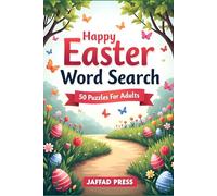 Happy Easter Word Search: 50 Fun Easter Word Search Puzzles Filled with Springtime Words, Holiday Traditions, Bunnies, Eggs and Festive Brain Games for Adults and Teens