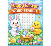 Happy Easter Word Search for Kids: Fun Spring & Easter Puzzle Book for Kids Ages 4-8