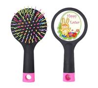 Happy Easter Yellow Bunny Child Egg Culture Salon districante spazzola per capelli base cuscino