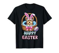 Happy Easter Yorkshire Terrier Amanti dei Cani Coniglietto di Pasqua Donne Maglietta