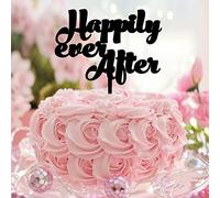 Happy Ever After Mr & Mrs Wedding Anniversary Cake Toppers Custom Elegant Bride And Groom Cake Toppers per addio al nubilato decorazione per feste di addio al nubilato regali di nozze per coppia