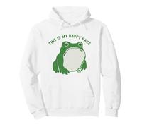Happy Face Frog Felpa con Cappuccio