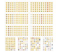 Happy Face Sticker 20 Fogli Emoji Sticker, Devil Face Emoticons Smiley, Nuovo Stile Laughing Faces Stickers, Ottimo per Progetti Artistici e Artigianali per Bambini, Bomboniere