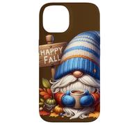 Happy Fall Coffee Gnome With Hot Cocoa Mug And Autumn Vibes Custodia per iPhone 14