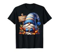 Happy Fall Coffee GNOME with Hot Cocoa Mug And Autumn Vibes Maglietta