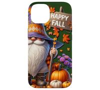 Happy Fall Gnome With Farm Fresh Pumpkins And Autumn Vibes Custodia per iPhone 14