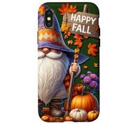 Happy Fall Gnome With Farm Fresh Pumpkins And Autumn Vibes Custodia per iPhone X/XS