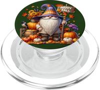 Happy Fall Gnome With Farm Fresh Pumpkins And Autumn Vibes PopSockets PopGrip per MagSafe