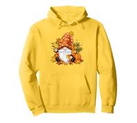 Happy Fall GNOME Zucca Autunno Ringraziamento Uomini Donne Felpa con Cappuccio
