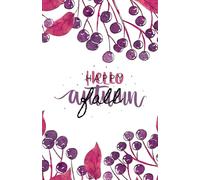 Happy Fall, Hello Autumn Notebook - Dot Grid Journal with Purple Berries & Red-Pink Leaves (100 Pages)