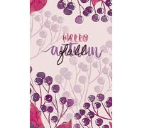 Happy Fall, Hello Autumn Notebook - Dot Grid Journal with Purple Berries & Red-Pink Leaves