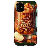 Happy Fall Hot Tea Graphic For Women Toffee Hot Chocolate Custodia per iPhone 11