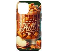 Happy Fall Hot Tea Graphic For Women Toffee Hot Chocolate Custodia per iPhone 12 mini