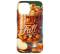 Happy Fall Hot Tea Graphic For Women Toffee Hot Chocolate Custodia per iPhone 15
