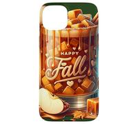 Happy Fall Hot Tea Graphic For Women Toffee Hot Chocolate Custodia per iPhone 15 Plus