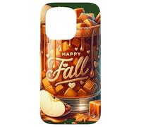 Happy Fall Hot Tea Graphic For Women Toffee Hot Chocolate Custodia per iPhone 15 Pro