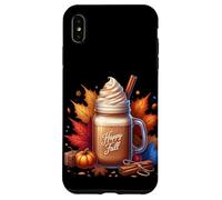 Happy Fall Vibes Autumn Hot Drinks For Pumpkin Spice Season Custodia per iPhone XS Max