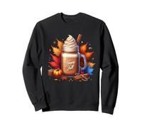 Happy Fall Vibes Autumn Hot Drinks for Pumpkin Spice Season Felpa