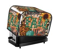 Happy Fall Y'All - Copertura per tostapane a 2 fette, con tasche, per piccoli elettrodomestici da cucina, protezione dalle impronte digitali, lavabile in lavatrice