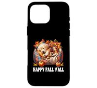 Happy Fall Yall Decor For Labrador Lover Cozy Autumn Vibes Custodia per iPhone 16 Pro Max