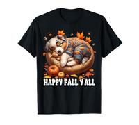 Happy Fall YALL for Puppy Lover And Australian Shepherd Mom Maglietta