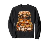 Happy Fall Y'All Scarecrow Pumpkin Autumn Farmhouse Lovers Felpa