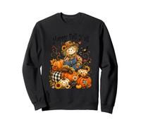 Happy Fall Y'All Scarecrow Pumpkin Autumn Farmhouse Lovers Felpa
