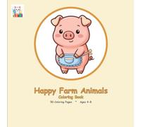 Happy Farm Animals Coloring Book