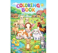 Happy Farm Friends: A Coloring Story Book