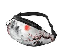 Happy Fat Cat, borsa a tracolla con simpatico gatto anime, per tenere le mani libere, 14 x 35 cm, a12, Taglia unica