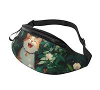 Happy Fat Cat, borsa a tracolla con simpatico gatto anime, per tenere le mani libere, 14 x 35 cm, A2, Taglia unica