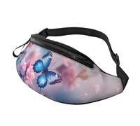 Happy Fat Cat, borsa a tracolla con simpatico gatto anime, per tenere le mani libere, 14 x 35 cm, A21, Taglia unica