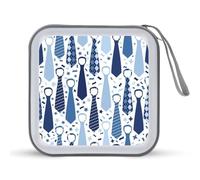 Happy Father S Day con cravatte divertente custodia per CD organizzatore 40 capacità DVD collezione borsa portafoglio libro per auto casa viaggio
