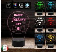 HAPPY FATHER’S DAY Regalo FESTA DEL PAPA’ Lampada led 7 colori da scrivania [EEK: A++]