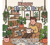 HAPPY FATHER'S DAY: A Cute And Heartwarming Retreat For amazing Dad: Bold & Easy Coloring Book with Simple, Large Designs and Thick Lines for Stress Relief, Cozy Relaxation, and Fatherhood Celebration