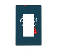 Happy Father's Day A Wall Plate Covers, 1 Gang Wall Plates Standard Size 11,2 cm x 6,9 cm, copertura decorativa per interruttore della luce, in policarbonato termoplastico