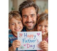 Happy Father's Day Coloring Book: Simple & Sweet Pages for Children!