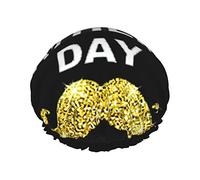 Happy Father's Day Gift Cuffia da a da donna Cappucci per capelli lunghi riutilizzabili Cappello da a regolabile a doppio strato per donne Bambini Adatto a tutte le lunghezze