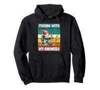 Happy Fathers Day Grandpa Gnome Love Fishing Graphic For Dad Felpa con Cappuccio