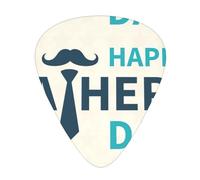 Happy Fathers Day - Plettri per ukulele basso, strumento per ukulele, confezione da 12