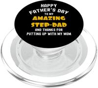 Happy Father's Day, Thanks for Putting up... Funny Step Dad PopSockets PopGrip per MagSafe
