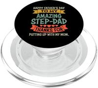 Happy Father's Day To My Amazing Step Dad Funny For Daddy PopSockets PopGrip per MagSafe