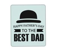 Happy Fathers Day To The Best Dad Tappetino per mouse con cuciture anti-sfilacciamento, base in gomma antiscivolo per mouse wireless