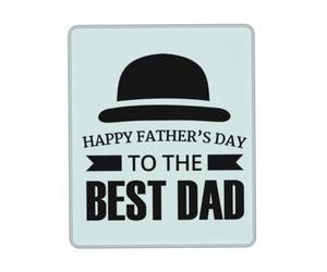 Happy Fathers Day To The Best Dad Tappetino per mouse con cuciture anti-sfilacciamento, base in gomma antiscivolo per mouse wireless
